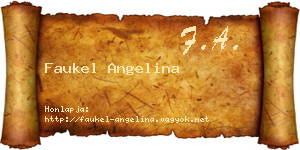 Faukel Angelina névjegykártya